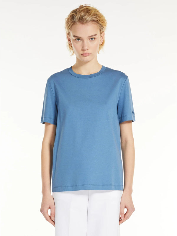 T-shirt slim in cotone e modal maxmara leisure
