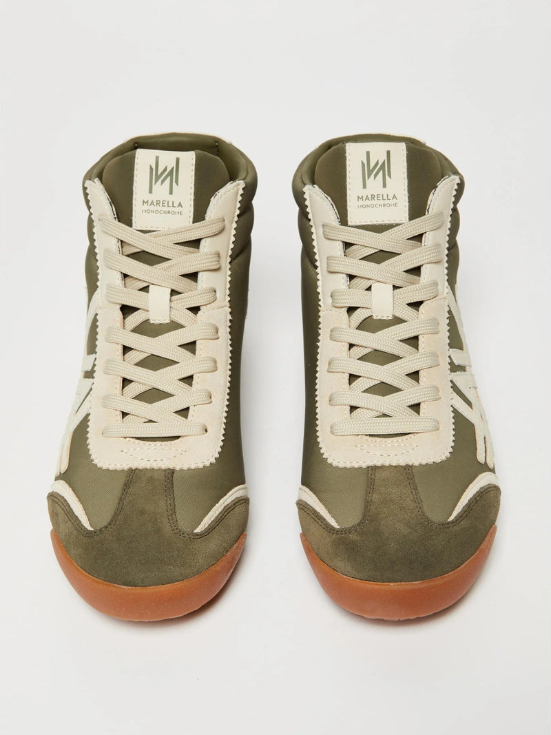 Sneaker alta - VERDE OLIVA MARELLA MONOCHROME
