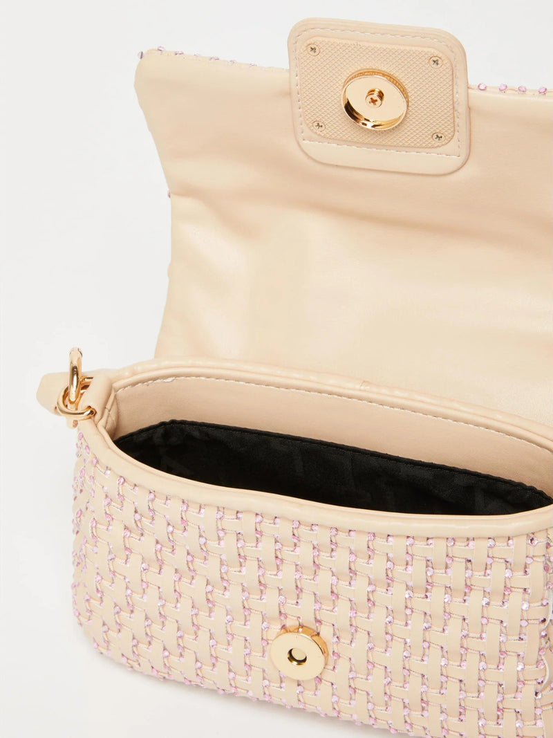 Borsa Le Muse small con intreccio e strass - CIPRIA MARELLA