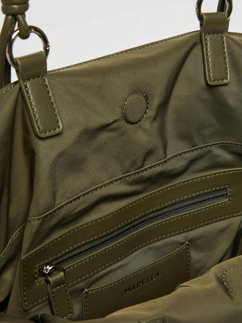 Borsa shopping - VERDE OLIVA MARELLA MONOCHROME