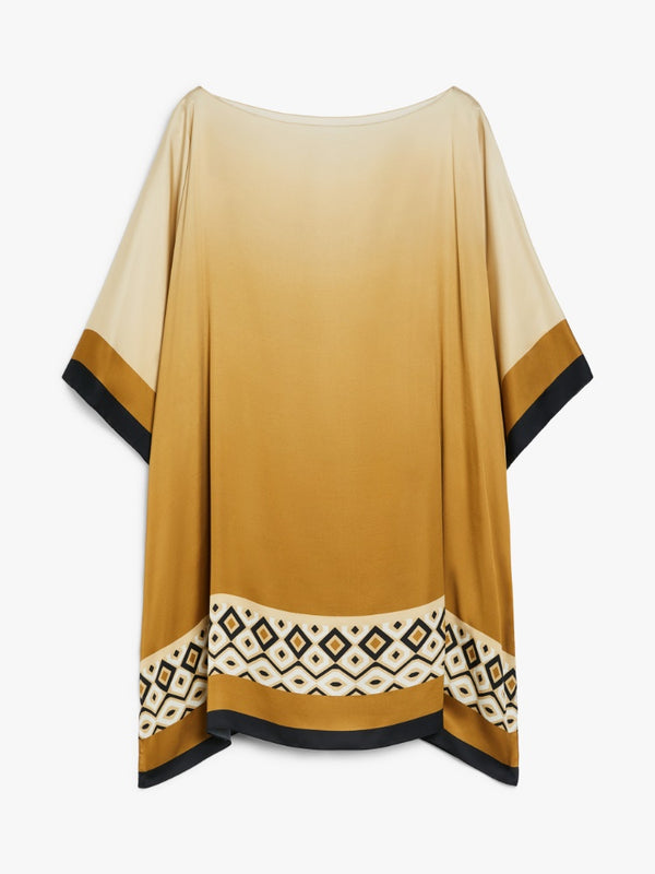 Tunica over in raso stampato MaxMara BEACHWEAR