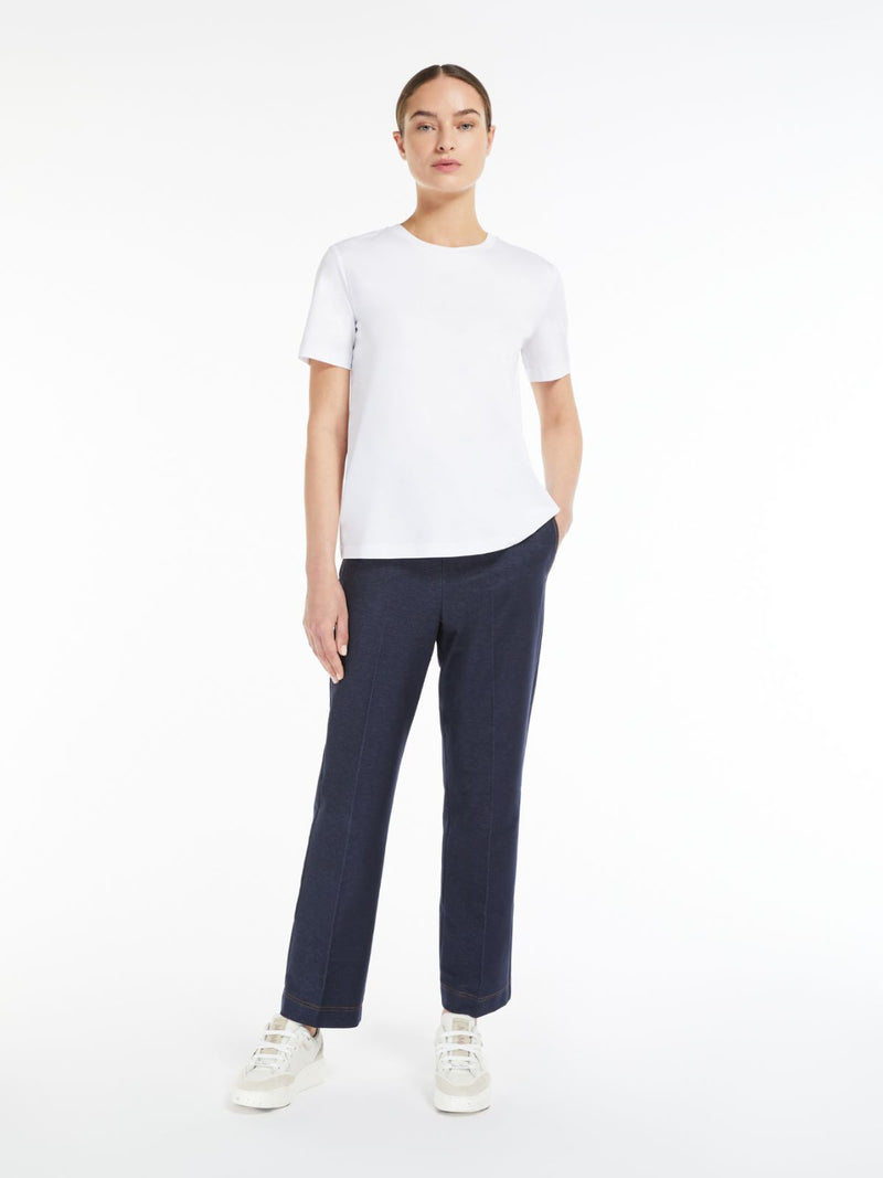 T-shirt slim in cotone e modal maxmara leisure