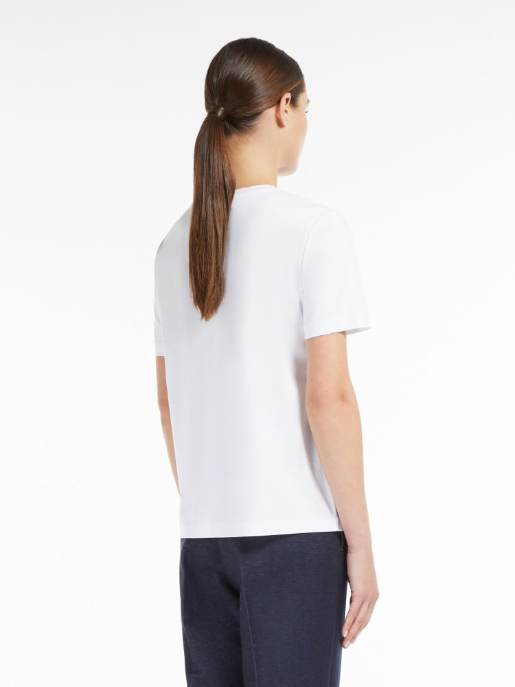 T-shirt slim in cotone e modal maxmara leisure