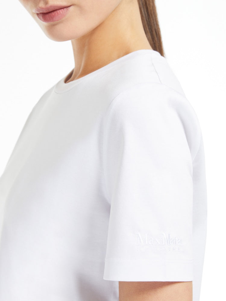 T-shirt slim in cotone e modal maxmara leisure