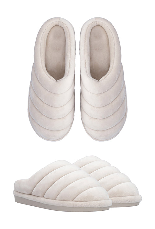 Pantofola imbottita in velour - MARY PLAID