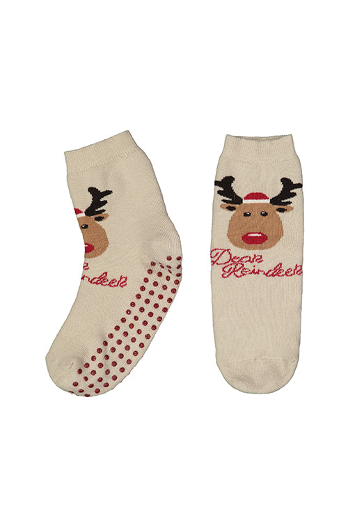 Calze antiscivolo Renna - MARY PLAID