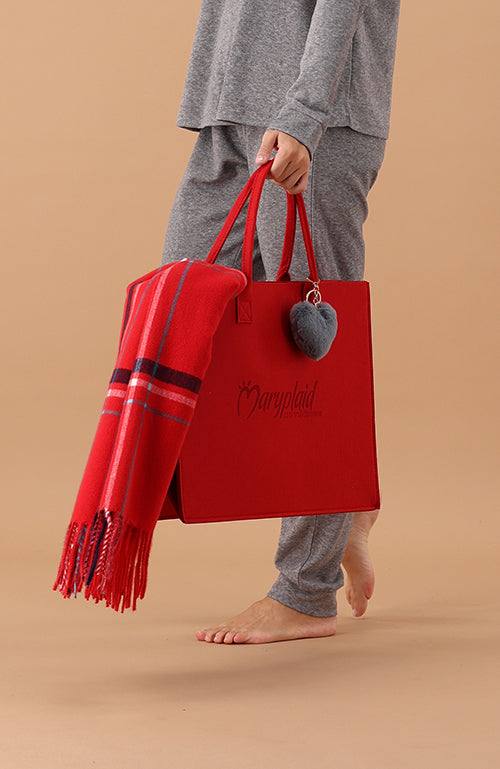 Borsa in feltro - MARY PLAID