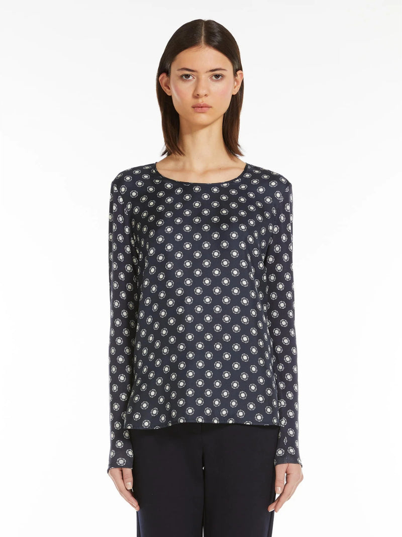 T-SHIRT IN TWILL DI SETA MAXMARA LEISURE