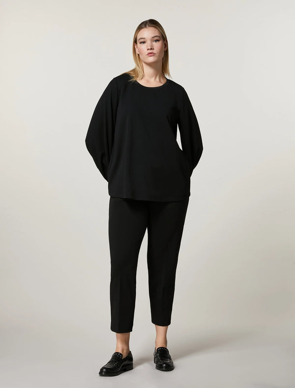 PANTALONI IN CRÊPE DI JERSEY SCUBA PERSONA BY MARINA RINALDI