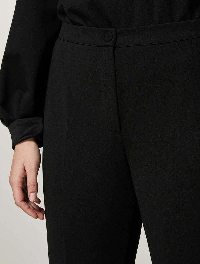 PANTALONI IN CRÊPE DI JERSEY SCUBA PERSONA BY MARINA RINALDI