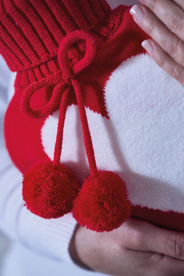 Borsa dell'Acqua Calda in Maglia Maison sucrée