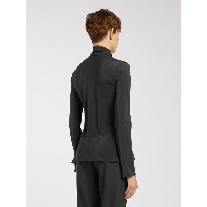 Camicia in crêpe de Chine di pura seta - ANTRACITE MARELLA MONOCHROME