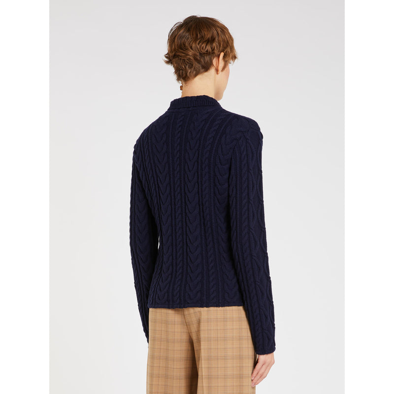 Blazer in maglia mista lana - BLU MARELLA