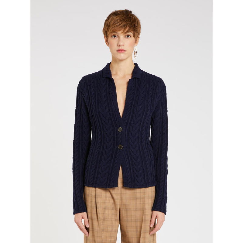 Blazer in maglia mista lana - BLU MARELLA