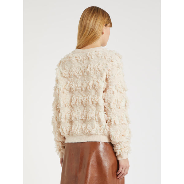 Maglia in misto lana stretch con effetto furry - CIPRIA MARELLA
