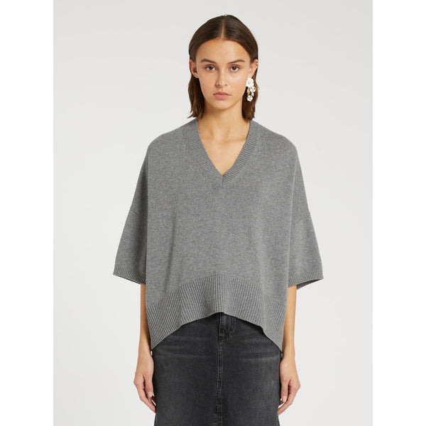 Maglia in filato di lana, cachemire & viscosa - GRIGIO MARELLA