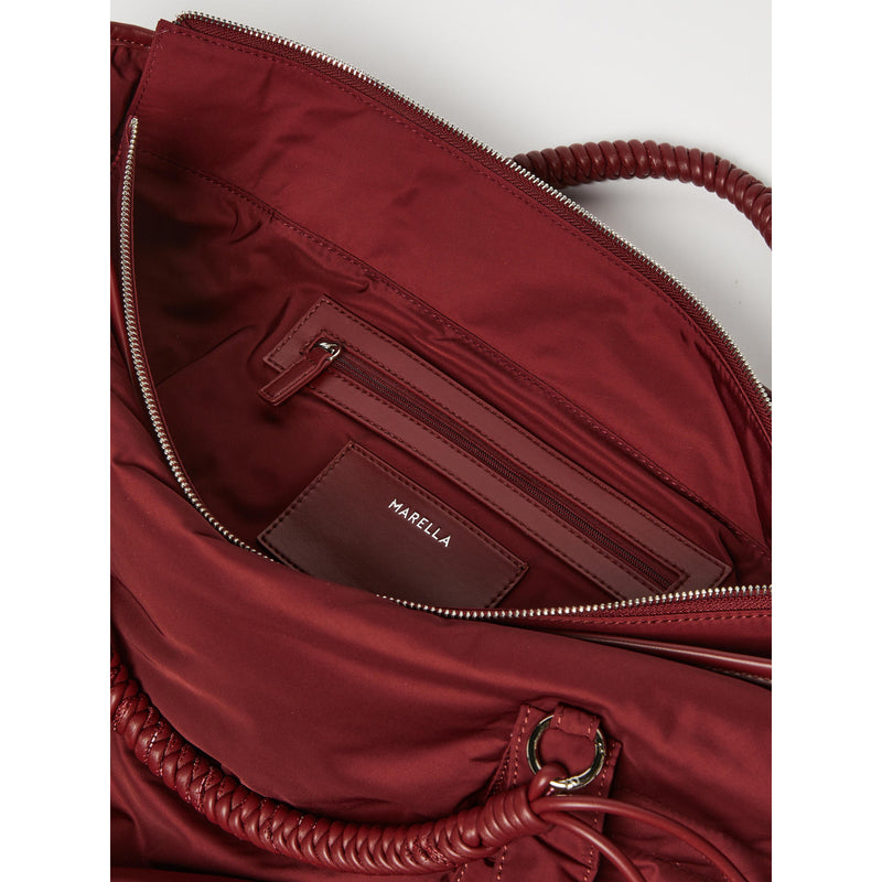 Borsa weekender con doppi manici - BORDEAUX MARELLA MONOCHROME