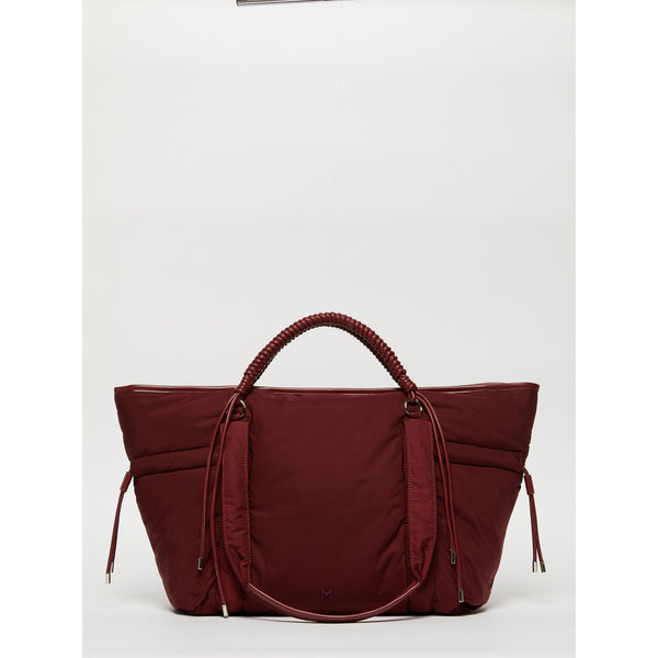 Borsa weekender con doppi manici - BORDEAUX MARELLA MONOCHROME