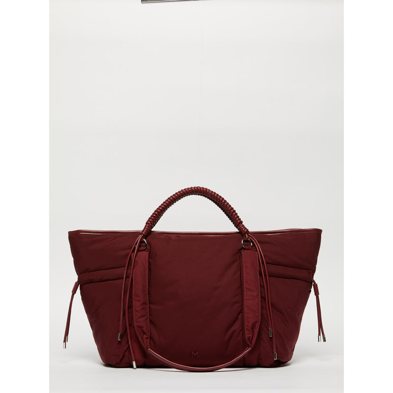 Borsa weekender con doppi manici - BORDEAUX MARELLA MONOCHROME