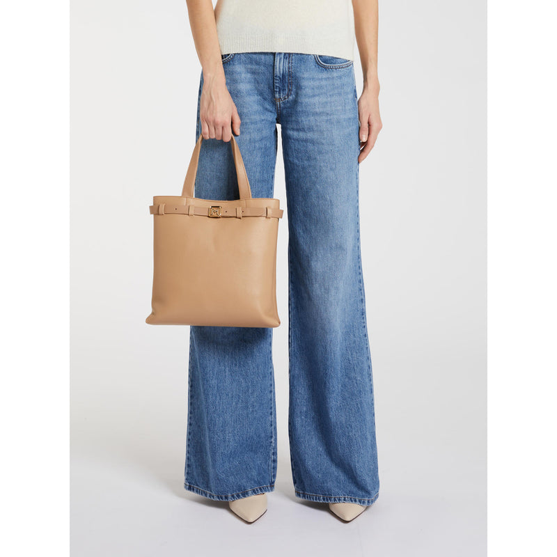 Tote verticale con cintura - CAMMELLO MARELLA
