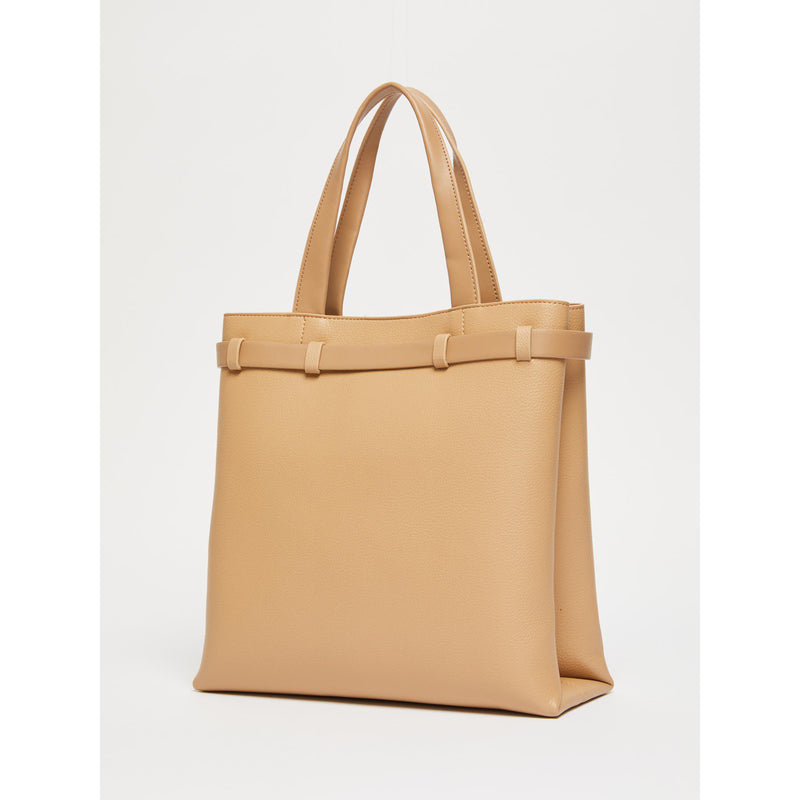Tote verticale con cintura - CAMMELLO MARELLA