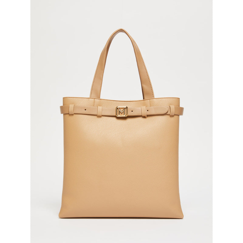 Tote verticale con cintura - CAMMELLO MARELLA