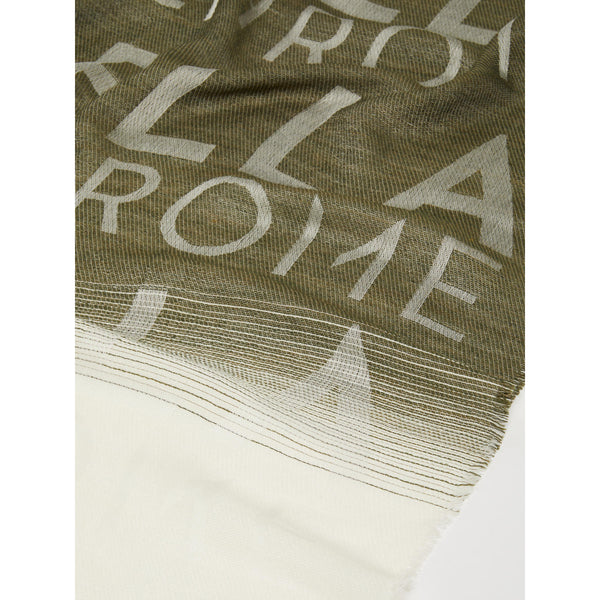 Stola jacquard - PANNA/OLIVA MARELLA MONOCHROME