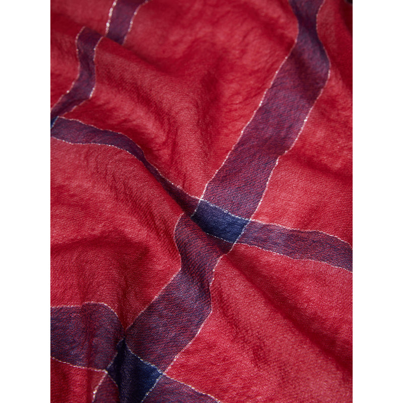 Stola in lana e lurex - ROSSO MARELLA