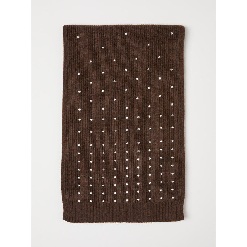 Sciarpa in maglia con strass - MARRONE MARELLA