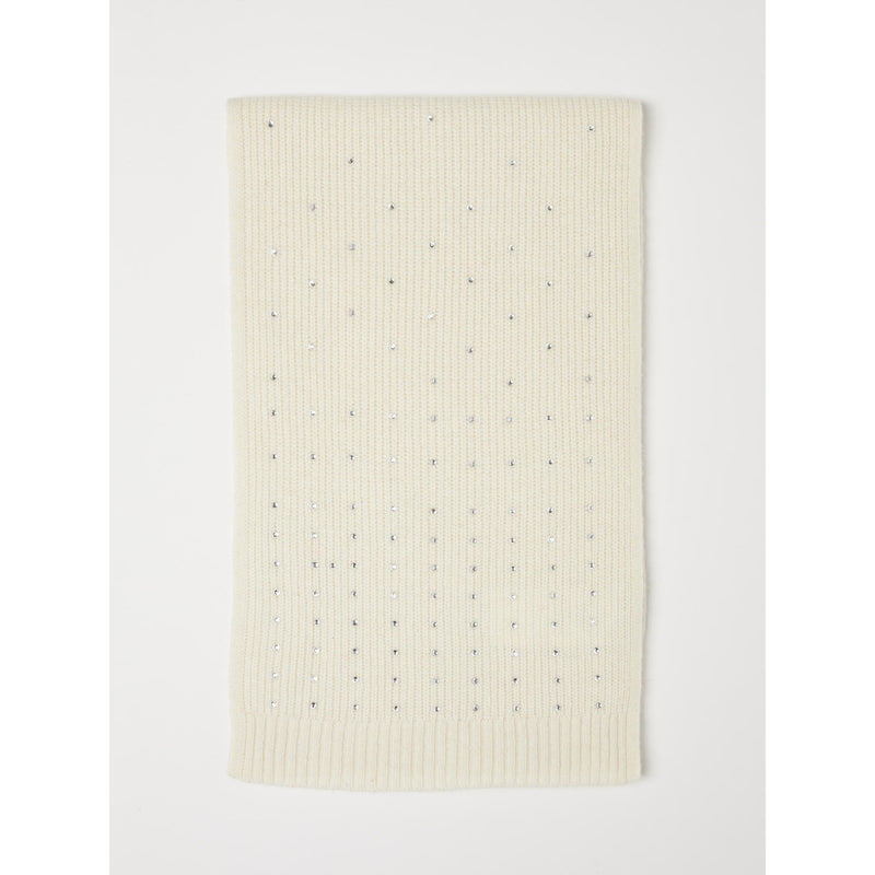 Sciarpa in maglia con strass - AVORIO MARELLA