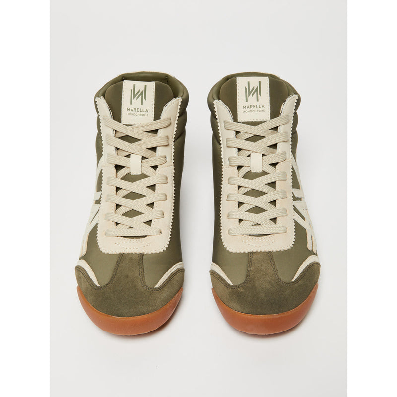 Sneaker alta - VERDE OLIVA MARELLA MONOCHROME