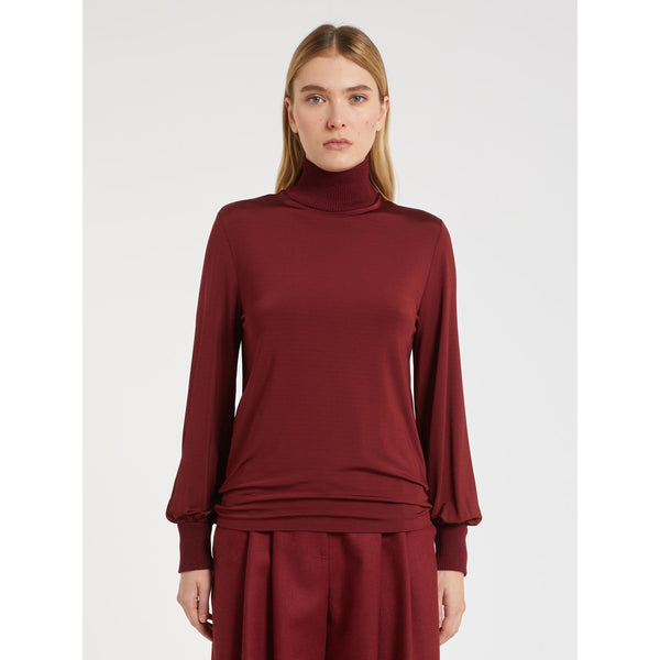 Lupetto in jersey leggero stretch - BORDEAUX MARELLA