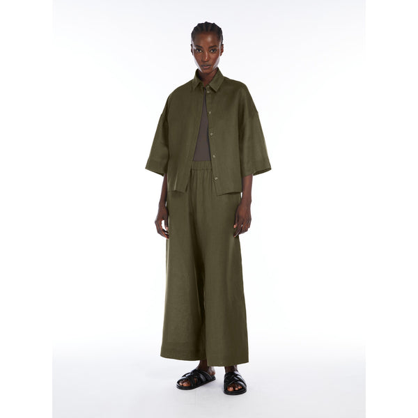 Camicia cropped in lino MaxMara MM