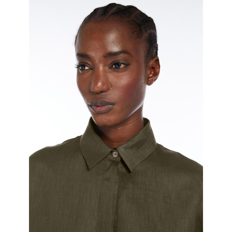 Camicia cropped in lino MaxMara MM