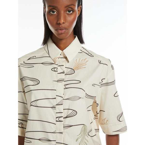 Camicia cropped in popeline di cotone MaxMara MM