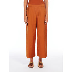 Pantalone in popeline di cotone MaxMara BEACHWEAR