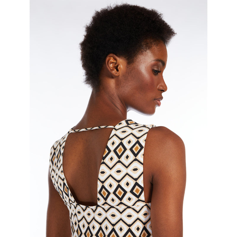Top in jersey di viscosa stampato MaxMara BEACHWEAR