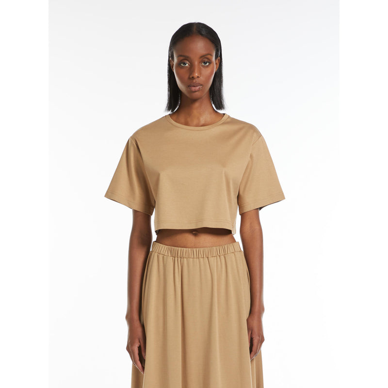T-shirt cropped in jersey MaxMara MM