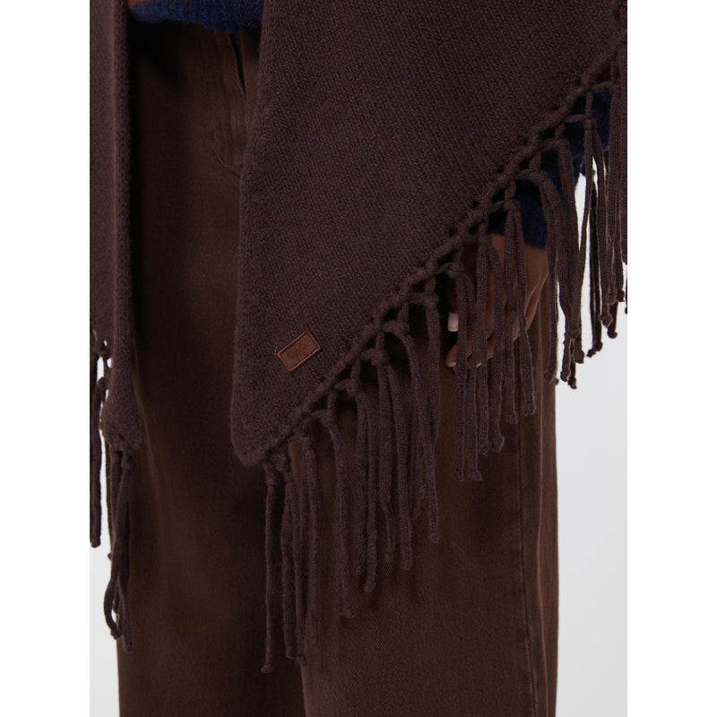 Scialle in lana con frange - CIOCCOLATO WEEKEND MAXMARA