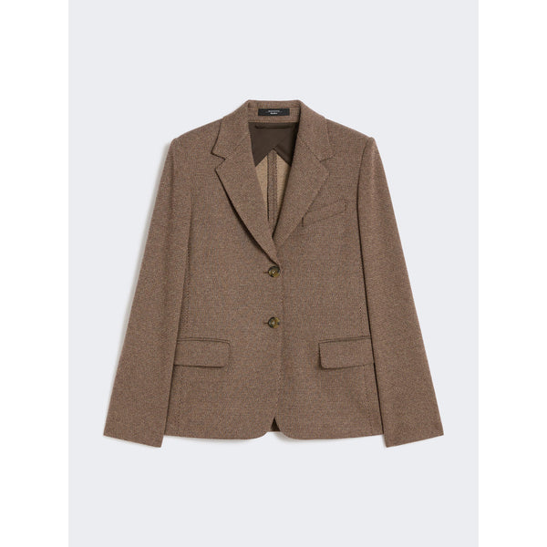 Blazer in jersey tinto filo - GRIGIO MEDIO WEEKEND MAXMARA