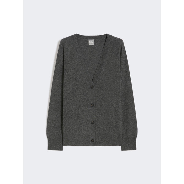 Cardigan in lana e cachemire - GRIGIO SCURO MAXMARA MM