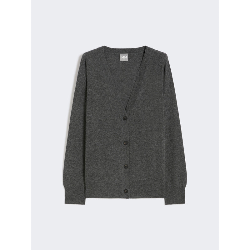 Cardigan in lana e cachemire - GRIGIO SCURO MAXMARA MM