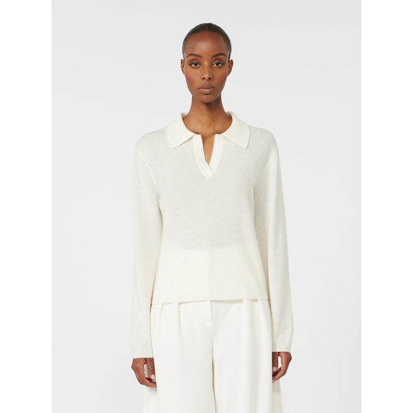 Polo in misto cachemire - AVORIO MAXMARA MM
