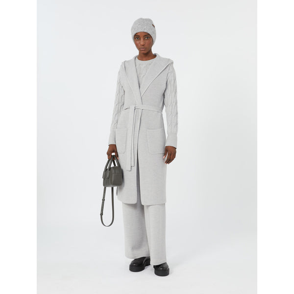 Maglia a trecce in pura lana - GRIGIO CHIARO MAXMARA MM