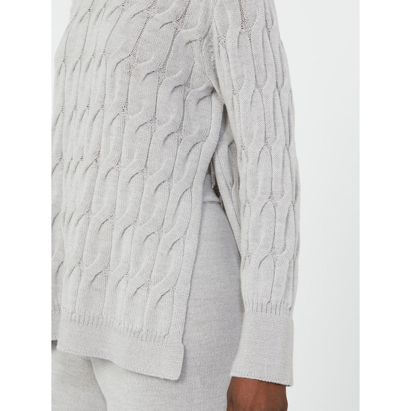 Maglia a trecce in pura lana - GRIGIO CHIARO MAXMARA MM