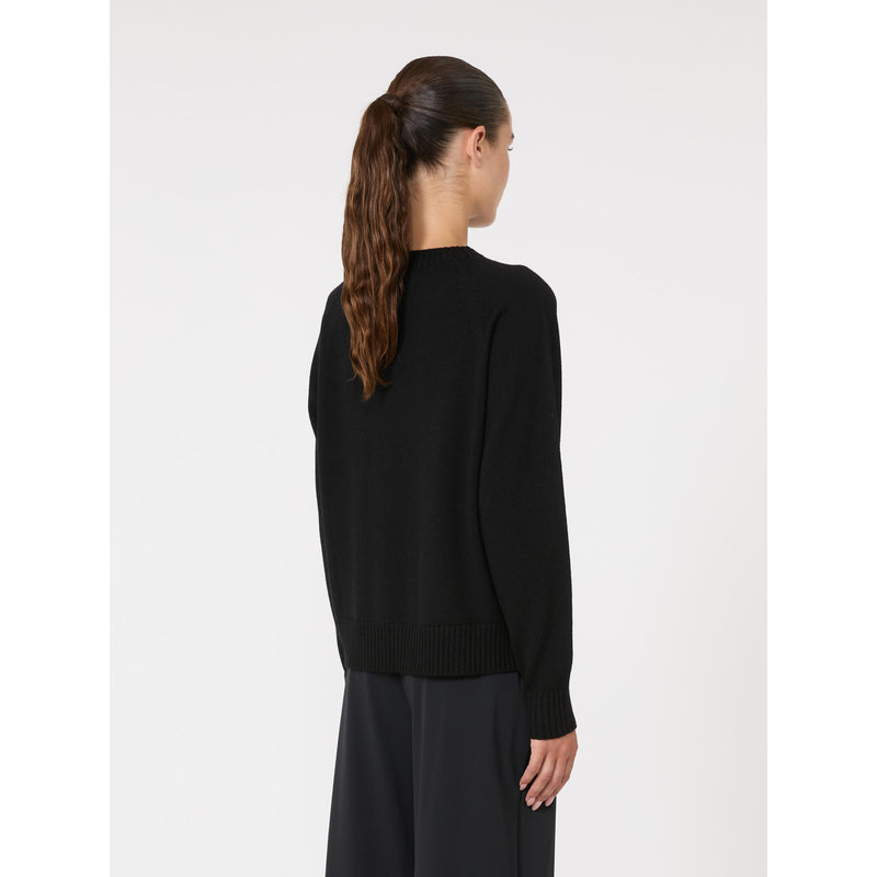 Maglia  dal volume morbido in pura lana - NERO MAXMARA MM