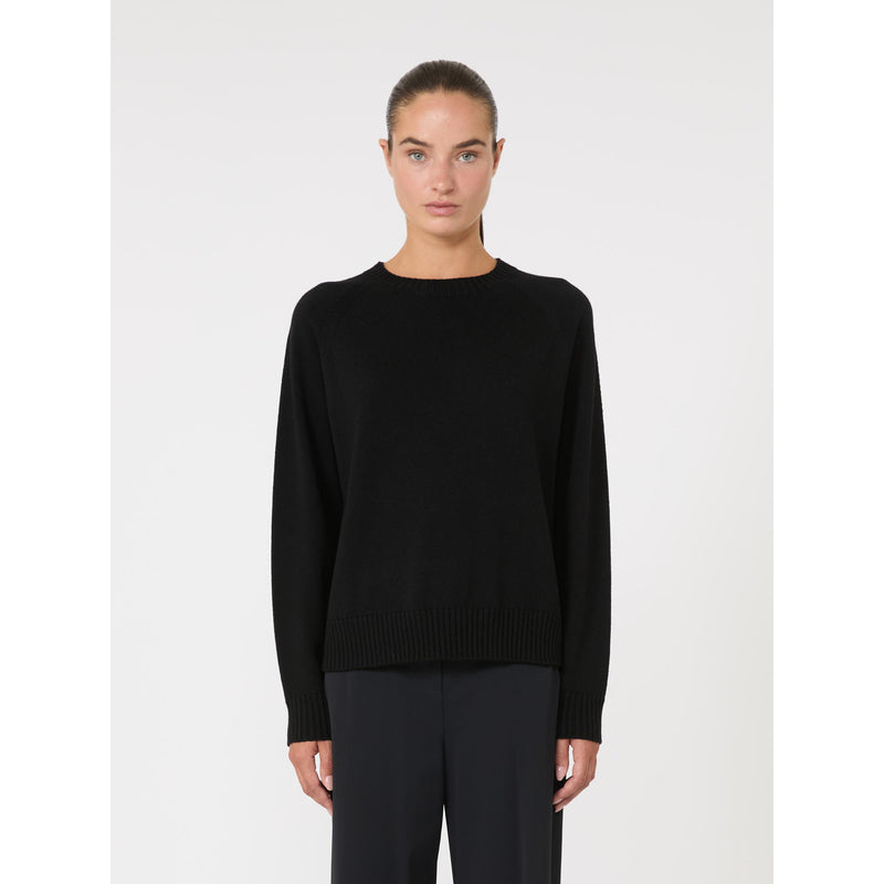 Maglia  dal volume morbido in pura lana - NERO MAXMARA MM