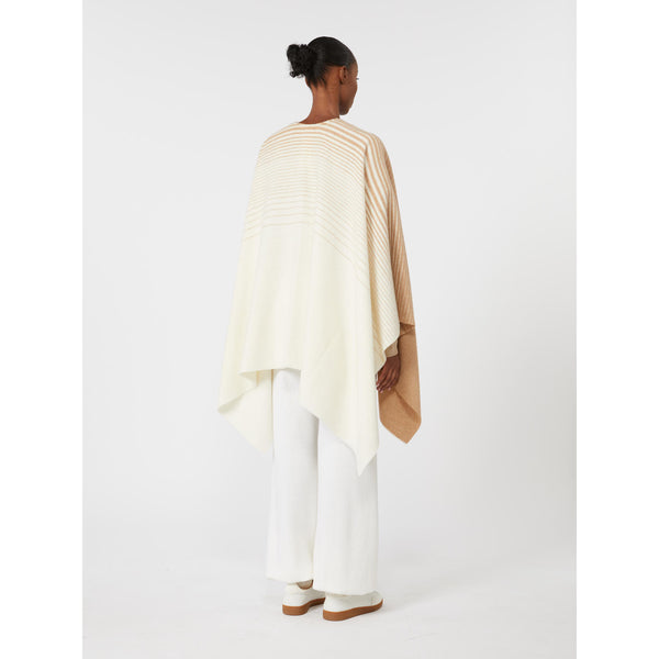 Poncho in filato di mista lana - CAMMELLO MAXMARA MM