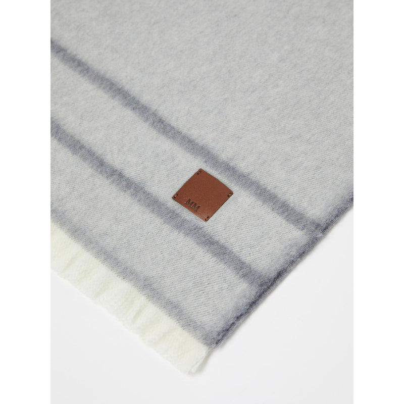 Stola in filato garzato di pura lana - GRIGIO CHIARO MAXMARA MM