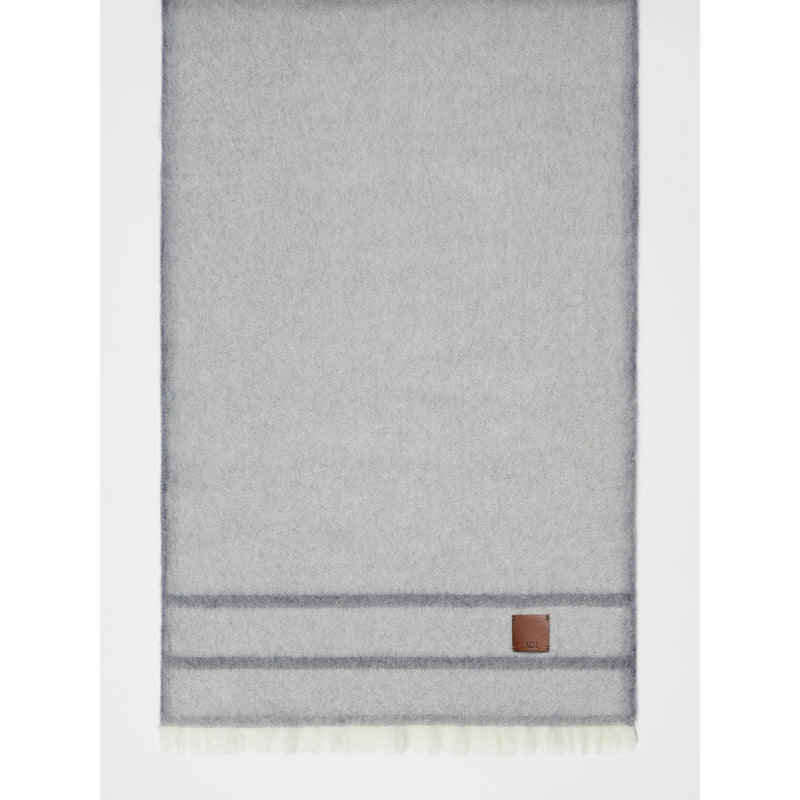 Stola in filato garzato di pura lana - GRIGIO CHIARO MAXMARA MM